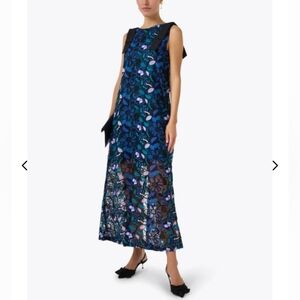 Floral Blue Maxi Dress